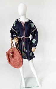 Haftowana sukienka boho