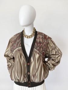 Jedwabny bomber 80's