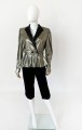 Metaliczny żakiet vintage 80's
