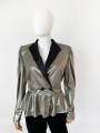 Metaliczny żakiet vintage 80's