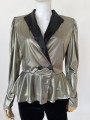 Metaliczny żakiet vintage 80's