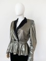 Metaliczny żakiet vintage 80's