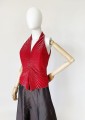Joseph Ribkoff plisowana bluzka vintage