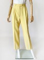 Cytrynowe spodnie w kant