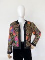 Pikowana kurtka vintage fullprint