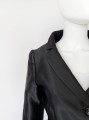 Moschino jedwabna czarna marynarka