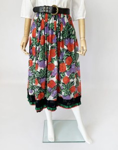 Helene Straßer wzorzysta spódnica vintage