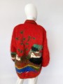 Moherowy kardigan vintage 80's krajobraz