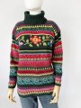 Joye+Fun kolorowy sweter vintage