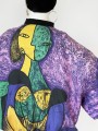 Picasso jedwabny bomber vintage 80's