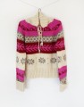 Wzorzysty sweter 100% alpaka