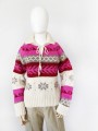 Wzorzysty sweter 100% alpaka