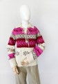 Wzorzysty sweter 100% alpaka