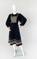Długa sukienka vintage hippie 70's