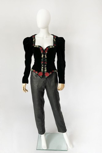 Skórzane spodnie vintage 90's