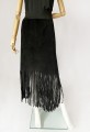 Zamszowa spódnica z frędzlami