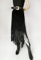 Zamszowa spódnica z frędzlami