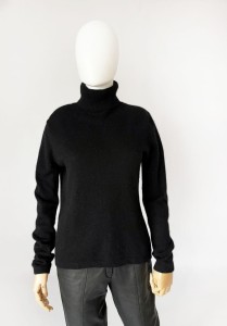 Minimalistyczny golf vintage kaszmir 100%