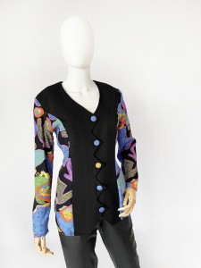 Marynarka vintage kolorowe wzory