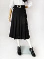 Plisowana czarna spódnica vintage