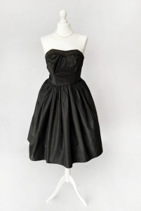 Jedwabna sukienka vintage 50's