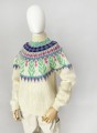 Wełniano-moherowy sweter vintage 80's
