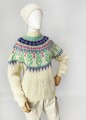 Wełniano-moherowy sweter vintage 80's