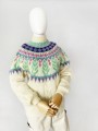 Wełniano-moherowy sweter vintage 80's