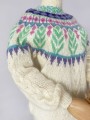 Wełniano-moherowy sweter vintage 80's