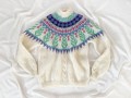 Wełniano-moherowy sweter vintage 80's