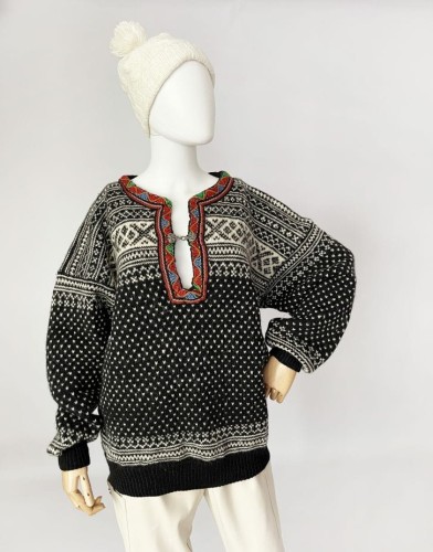 Norweski wełniany sweter vintage