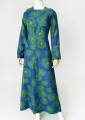 Wełniana sukienka maxi vintage 70's
