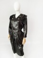 Drapowana sukienka vintage 80's