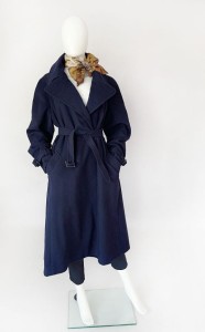 Aquascutum - Harrods płaszcz vintage wełna z kaszmirem