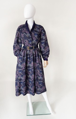 Marion Donaldson wełniana sukienka 70's