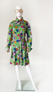 Sukienka vintage we wzory 70's 