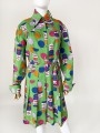 Sukienka vintage we wzory 70's