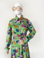 Sukienka vintage we wzory 70's