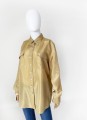 Miodowa jedwabna koszula vintage