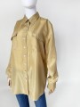 Miodowa jedwabna koszula vintage