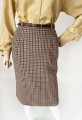 Wełniana spódnica w pepitkę
