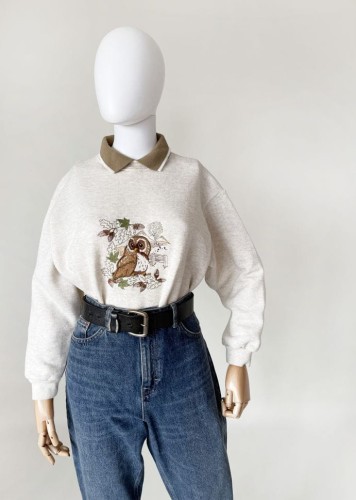 Bluza vintage z haftem 90's