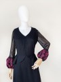 Haftowana maxi sukienka vintage 70's
