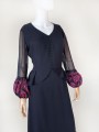 Haftowana maxi sukienka vintage 70's