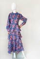 Kwiatowa maxi sukienka hippie 70's