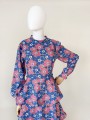 Kwiatowa maxi sukienka hippie 70's