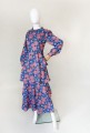 Kwiatowa maxi sukienka hippie 70's