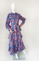 Kwiatowa maxi sukienka hippie 70's