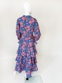 Kwiatowa maxi sukienka hippie 70's
