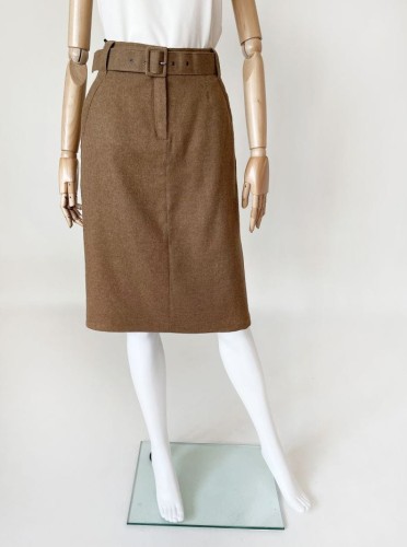 Betty Barclay ołówkowa wełniana spódnica z paskiem